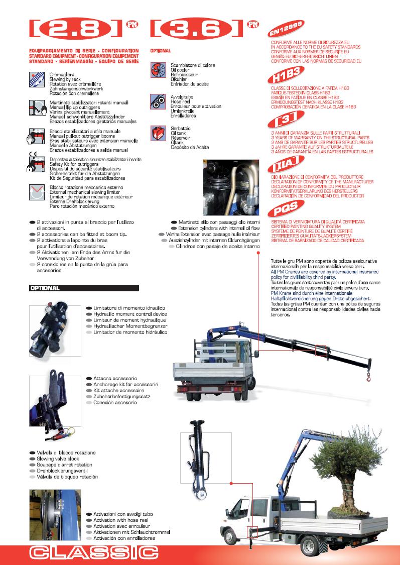PM 2.8-3.6-ton knuckle boom crane