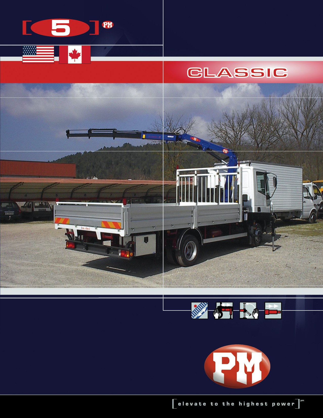 PM 5-ton knuckle boom crane