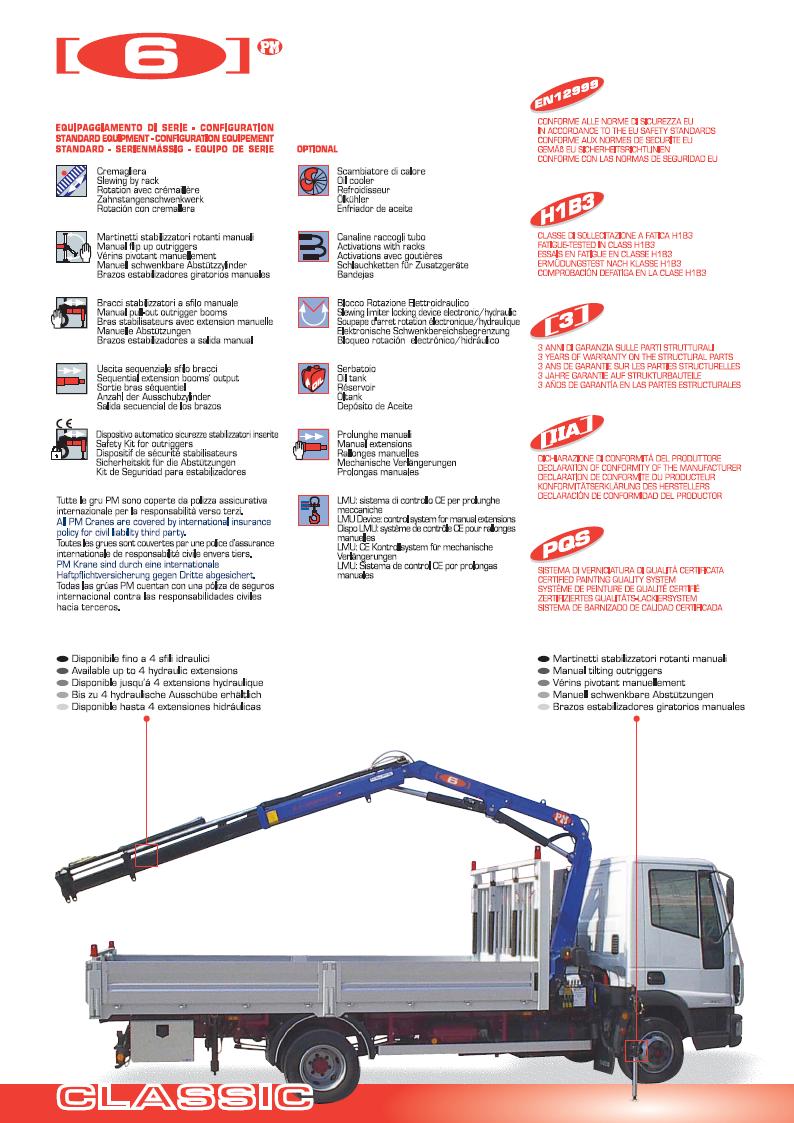 PM 6-ton knuckle boom crane